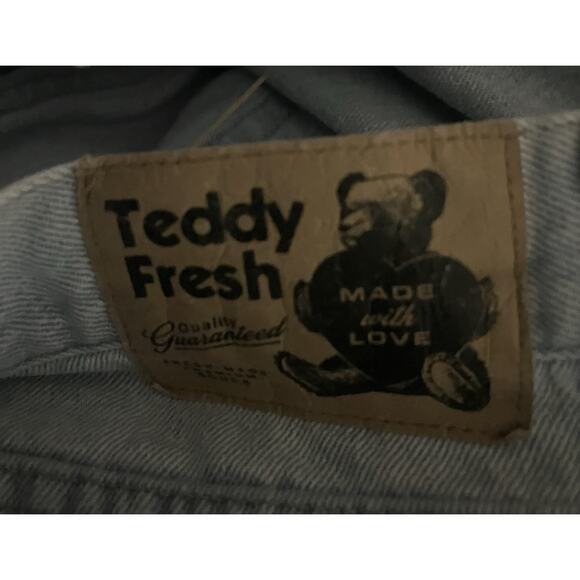 Teddy Fresh, Doodle ,Screen Printed ,Jeans by Hila Klein, Size 34 X 32 - Picture 6 of 7